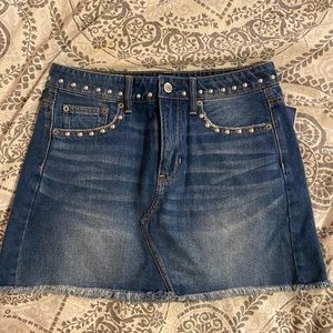 American Eagle Studded Jean Skirt